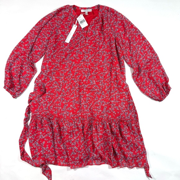 New Adelyn Rae Ariana Ditsy Floral PopOver Dress - Picture 2 of 7